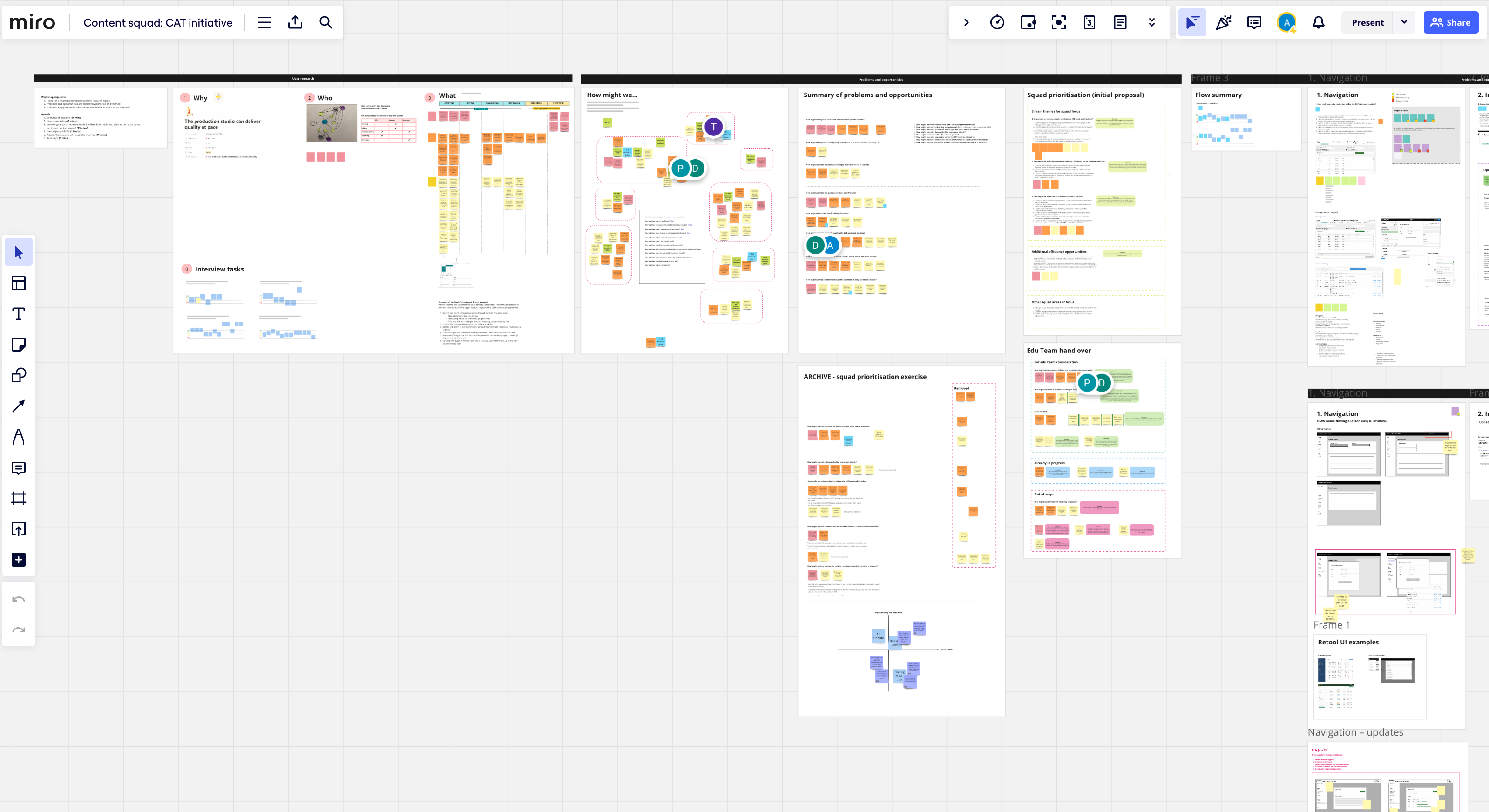 Research and ideation workshop example